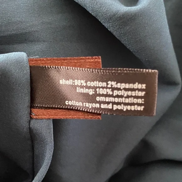 Beige by ECI Teal Black Velvet Scroll A-Line Fit & Flare  Dress Size 6 - Picture 10 of 11